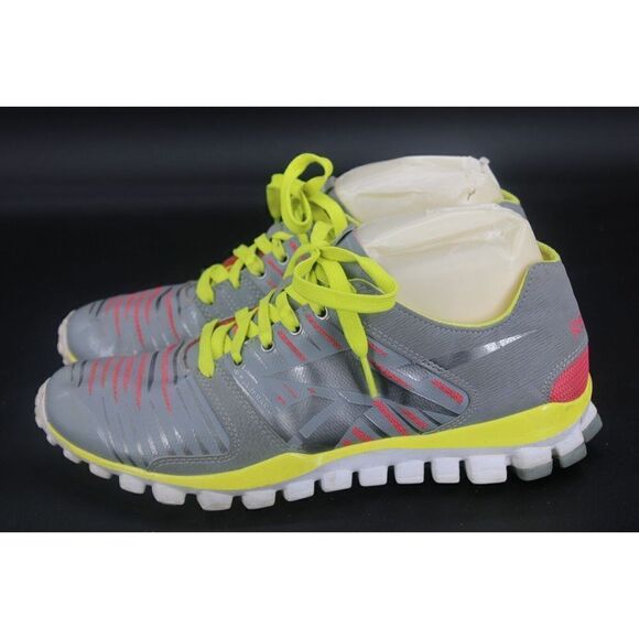 Reebok Realflex 3D FuseFrame Running Shoe Sneaker Womens Sz 8.5 Pink Gray yellow - Picture 9 of 11